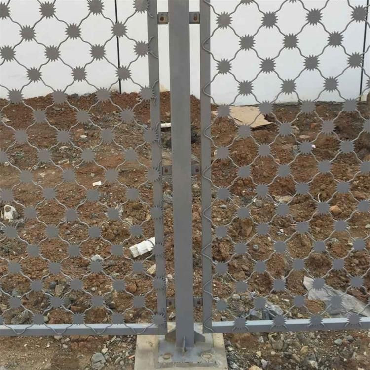 梅花刺防沖隔離網的規格及安裝案例展示圖片3